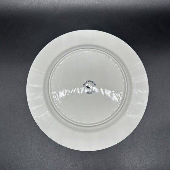 Anthropologie Dinner Plate Pig Squirrel Japan White Blue Decor Farmhouse Retired - Picture 4 of 10